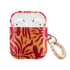 Selencia Cover Vivid  Apple Airpods 1 / 2 - Tropical Vibes Apricot