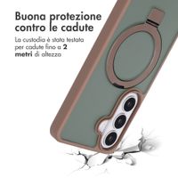 Accezz Cover con anello e supporto con MagSafe Samsung Galaxy S26 - Marrone