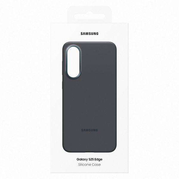 Samsung Cover originale in silicone Samsung Galaxy S25 Edge - Nero