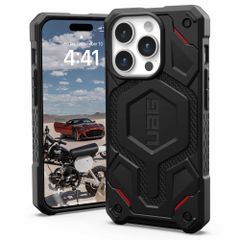 UAG Cover Posteriore Monarch Pro Apple iPhone 15 Pro - Kevlar Black