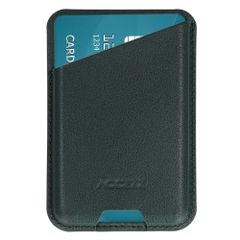 Accezz Portacarte in pelle magnetico - Compatibile con Apple Find My - Cedar Green