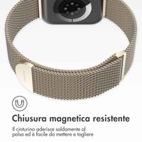imoshion Cinturino milanese magnetico Apple Watch | 38/40/41/42 mm - Taglia S - Starlight