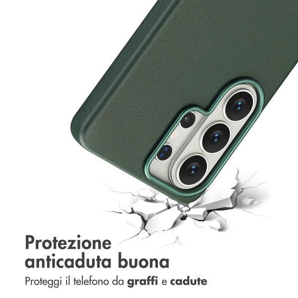 Accezz Cover in Pelle con MagSafe Samsung Galaxy S26 Ultra - Cedar Green