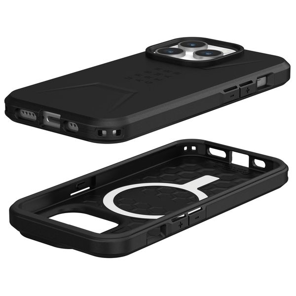 UAG Cover Posteriore Civilian con MagSafe Apple iPhone 15 Pro - Nero