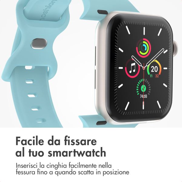 imoshion Cinturino in silicone⁺ Apple Watch | 44/45/46/49 mm - Taglia M/L - Sapphire Blue