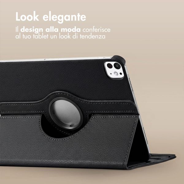 imoshion Cover Girevole a 360° Apple iPad 11 (2025) 11 pollici A16 / iPad 10 (2022) 10.9 pollici - Nero