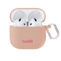 Holdit Custodia Solid Silicone Apple AirPods 4 - Bare Pink
