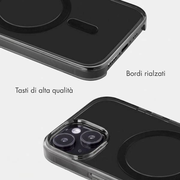 Accezz Lite custodia posteriore con MagSafe Apple iPhone 15 - Smokey Clear