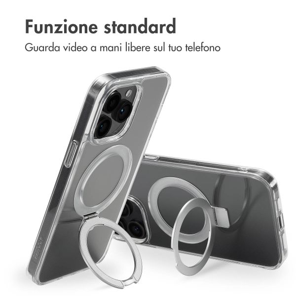 Accezz Cover con anello e supporto con MagSafe Apple iPhone 14 Pro Max - Trasparente