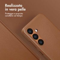 Accezz Cover in Pelle con MagSafe Samsung Galaxy S24 - Sienna Brown