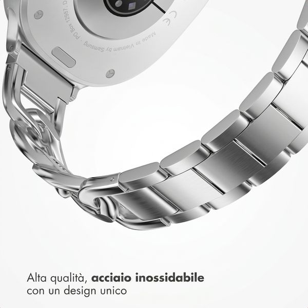Selencia Cinturino Chain Samsung Galaxy Watch 9 (40/44mm) / Watch 8 (40/44mm) / Classic (46mm) - Argento