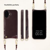 Selencia Cover per telefono Nova con cordino e portacarte Apple iPhone 17 - Checks