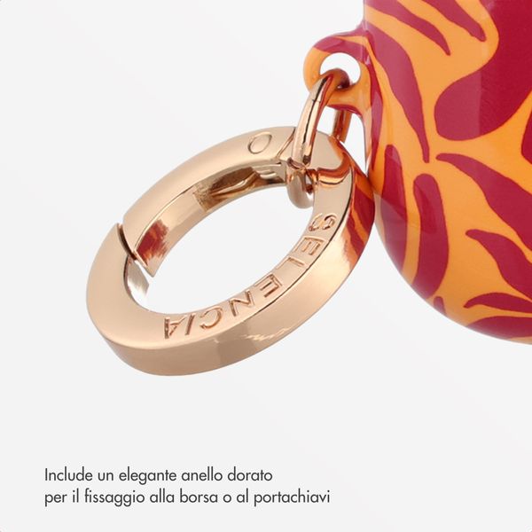 Selencia Cover Vivid  Apple Airpods Pro 3 - Tropical Vibes Apricot
