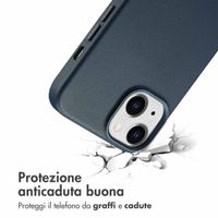Accezz Cover in Pelle con MagSafe Apple iPhone 14 - Nightfall Blue