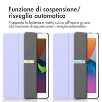 imoshion Cover a libro Trifold Apple iPad 9 (2021) 10.2 pollici / iPad 8 (2020) 10.2 pollici / iPad 7 (2019) 10.2 pollici - Lilla