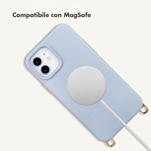 Selencia Cover posteriore Rivièra con MagSafe con ganci rimovibili iPhone 12 / 12 Pro - Powder Blue