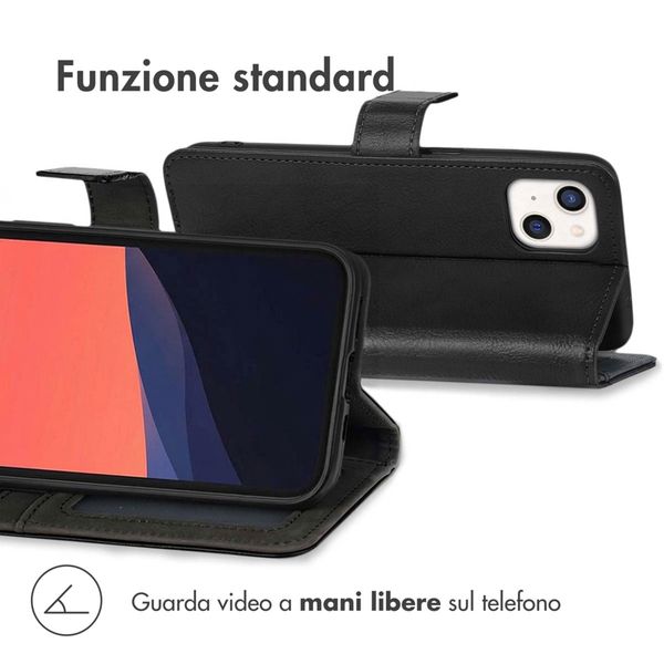 imoshion Cover a libro di Lusso Apple iPhone 13 Mini - Nero