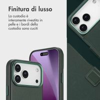 Accezz Cover in pelle 2 in 1 con MagSafe Apple iPhone 17 Pro Max - Cedar Green