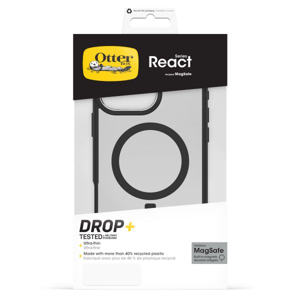 OtterBox React MagSafe Apple iPhone 16 Pro - Black Crystal