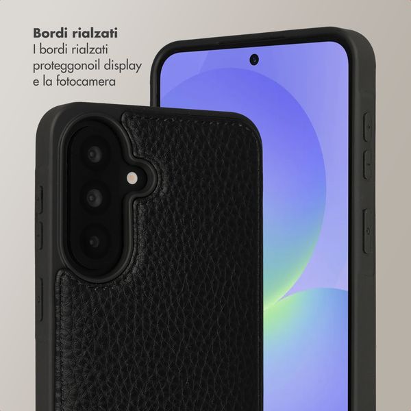 Selencia Cover per telefono Nova con cordino e portacarte Samsung Galaxy A37 (5G) - Nero