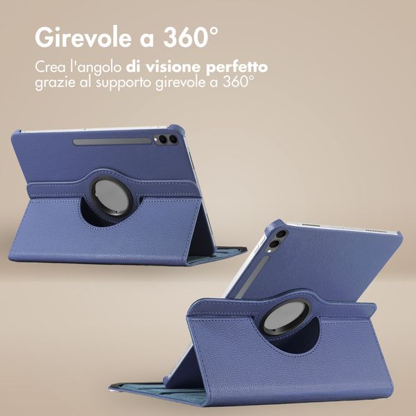 imoshion Cover Girevole a 360° Samsung Galaxy Tab S11 Ultra - Blu scuro