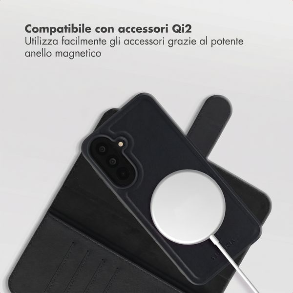 Selencia Libreria rimovibile Olyn con MagSafe Samsung Galaxy A37 (5G) - Nero