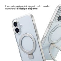 Accezz Cover con anello e supporto con MagSafe Apple iPhone 17 - Trasparente