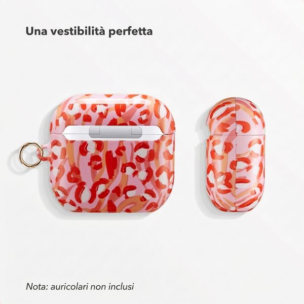 Selencia Cover Vivid  Apple Airpods 4 - Wild Spots Lipstick