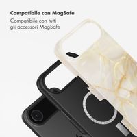 Selencia Cover posteriore Vivid con MagSafe Apple iPhone Air - Golden Beige Marble