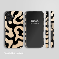 Selencia Cover posteriore Vivid con MagSafe Apple iPhone 17 - Art Wave Black
