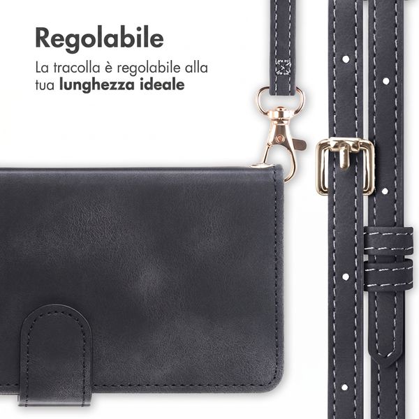 imoshion Cover a libro con Cordino Samsung Galaxy A27 (5G) - Nero