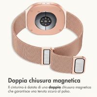 imoshion Cinturino milanese magnetico Samsung Galaxy Watch 9 (40/44mm) / Watch 8 (40/44mm) / Classic (46mm) - Rose Gold