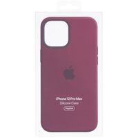 Apple Cover Posteriore in Silicone con MagSafe Apple iPhone 12 Pro Max - Plum