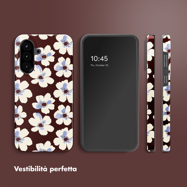 Selencia Cover Posteriore Vivid Samsung Galaxy A57 (5G) - Choco Flower Pop