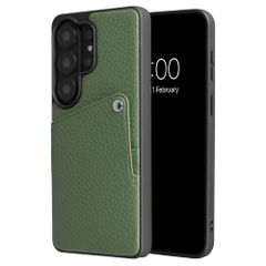 Selencia Cover posteriore Riva con portacarte Samsung Galaxy S26 Ultra - Sage Green