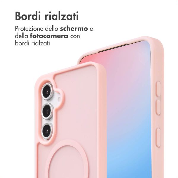 imoshion Cover posteriore Color Guard con MagSafe Samsung Galaxy S24 FE - Rosa chiaro