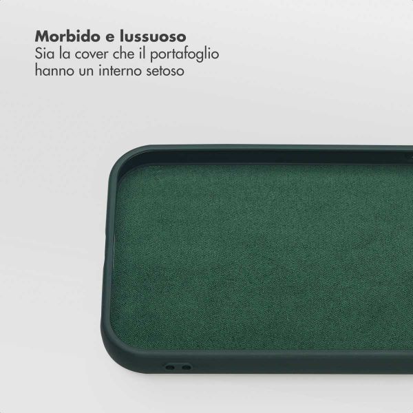 Selencia Libreria rimovibile Olyn con MagSafe Apple iPhone 14 / 13 - Verde