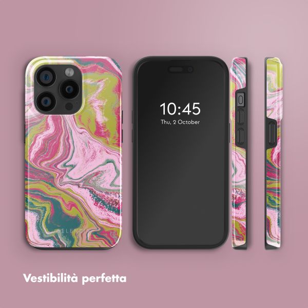 Selencia Cover posteriore Vivid con MagSafe Apple iPhone 15 Pro - Marble Pink