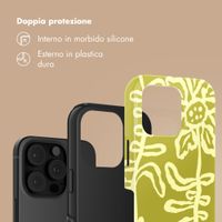 Selencia Cover Posteriore Vivid Apple iPhone 16 Pro - Chalky Bloom