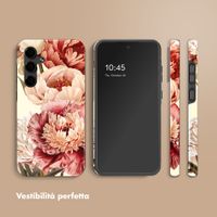 Selencia Cover Posteriore Vivid Samsung Galaxy S24 FE - Vintage Peony