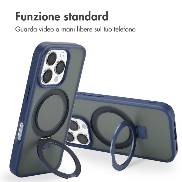 Accezz Cover con anello e supporto con MagSafe Apple iPhone 16 Pro - Blu