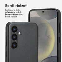 Accezz Cover in Pelle con MagSafe Samsung Galaxy S24 - Onyx Black