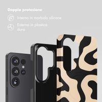 Selencia Cover Posteriore Vivid Samsung Galaxy S26 Ultra - Art Wave Black