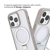 Accezz Cover con anello e supporto con MagSafe Apple iPhone 14 Pro - Grigio