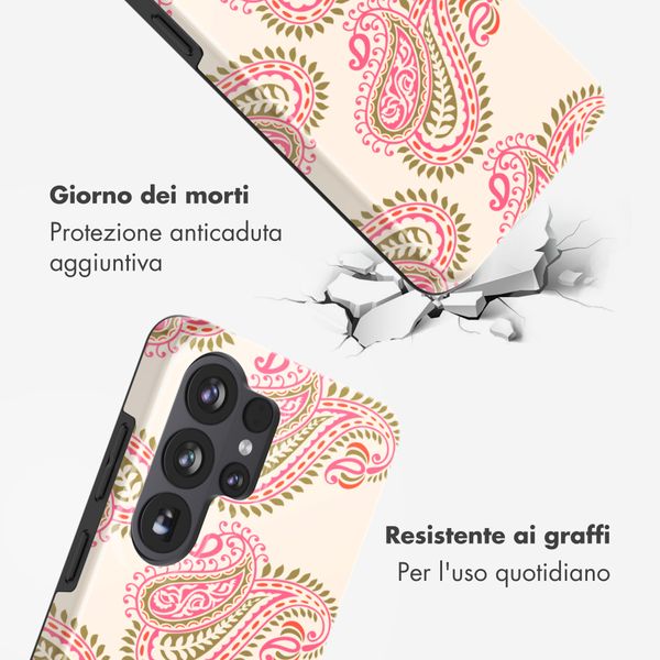 Selencia Cover posteriore Vivid con MagSafe Samsung Galaxy S26 Ultra - Paisley Blush