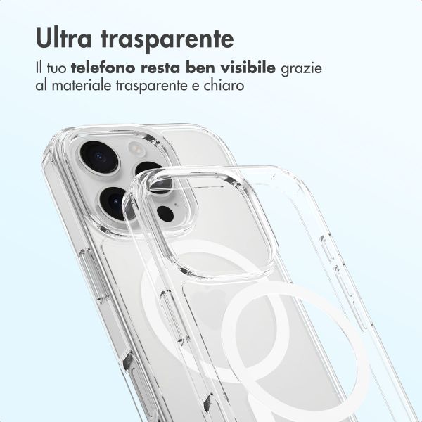 Accezz Cover posteriore Xtreme Impact con MagSafe Apple iPhone 16 Pro - Trasparente