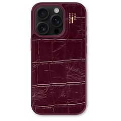 iDeal of Sweden Cover posteriore in pelle vegana MagSafe Apple iPhone 16 Pro - Fine Wine Croco