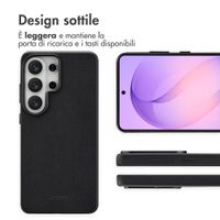 Accezz Cover in Pelle con MagSafe Samsung Galaxy S26 Ultra - Onyx Black