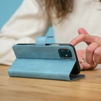 imoshion Cover a libro di Lusso Apple iPhone SE (2022 / 2020) / 8 / 7 / 6(s) - Azzurro