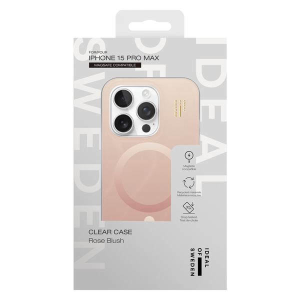 iDeal of Sweden Cover Trasparente con MagSafe Apple iPhone 15 Pro Max - Rose Blush